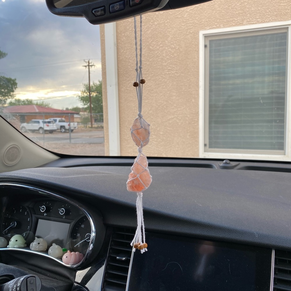 HANDMADE HIMALAYAN SALT CAR CHARM